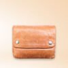 Light Brown Real Leather Credit Card Case wallet 03
